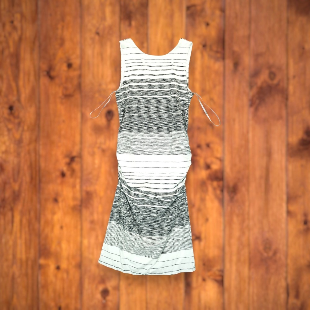 NWOT Athleta Dress Women's Stripe Midi Tank Dress Stretch Lined Large